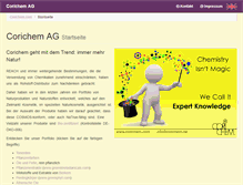 Tablet Screenshot of corichem.com
